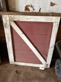 Wooden barn door