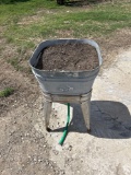 Wash basin flower planter