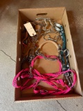 Assorted bits, lead ropes