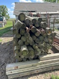 Assorted wooden posts