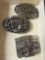 3 ct. Assortment of Collectible Belt Buckles