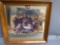 Pabst Blue Ribbon Framed Mirrored Picture- 15'' x 14''