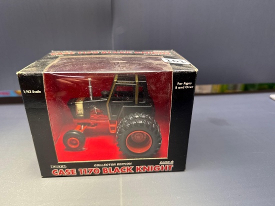 1/43 scale Ertl Collector Edition Case 1170 Black Knight Tractor-NIB