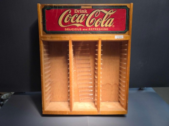 Coca-Cola Display Wooden Case- 15'' w x 19'' T