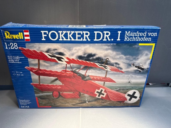 Revell Fokker Dr. I Airplane Model in box