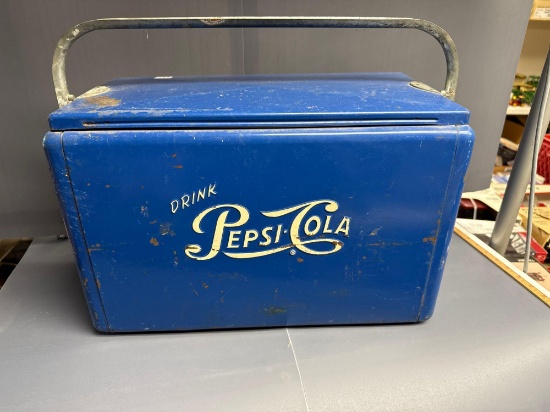 Vintage Metal Pepsi Cola Cooler