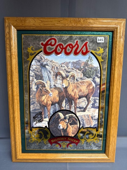 Coors Beer Framed Mirrored Picture - 16'' x 21''