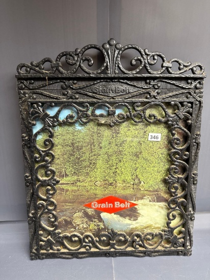 Grain Belt Beer Glass Framed Picture- 16'' x 19''