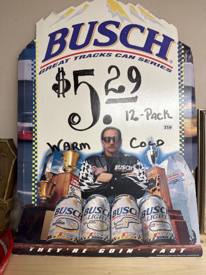 Busch Cardboard Sign-26''T