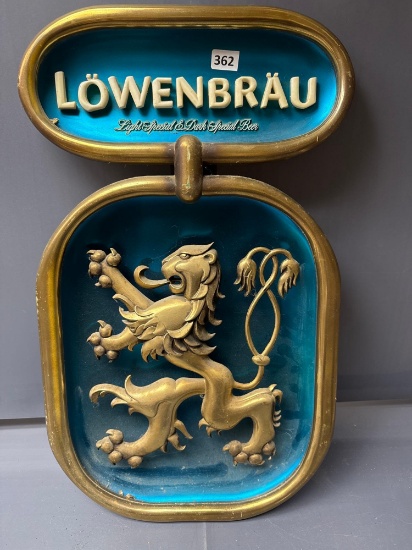 Lowenbrau Beer Sign-12''w x 20'' T