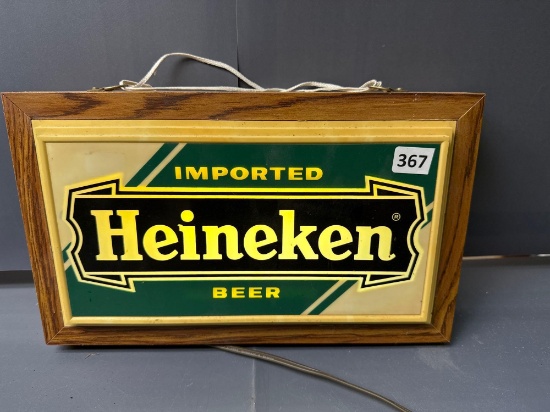 Heineken Beer Lighted Sign - 12'' x 7 1/2''
