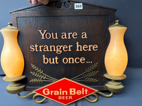 Grainbelt Beer Lighted Sign-16'' x 14''