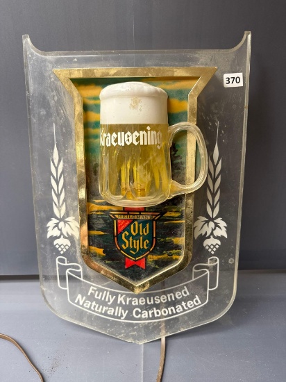 Old Style Beer Lighted Sign - 12'' x 18''