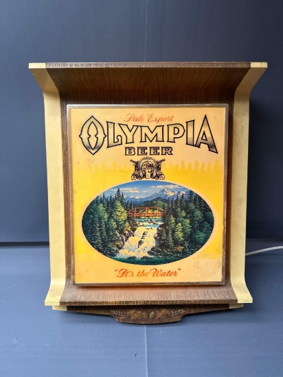 Olympia Beer Lighted Sign- 12'' x 16''