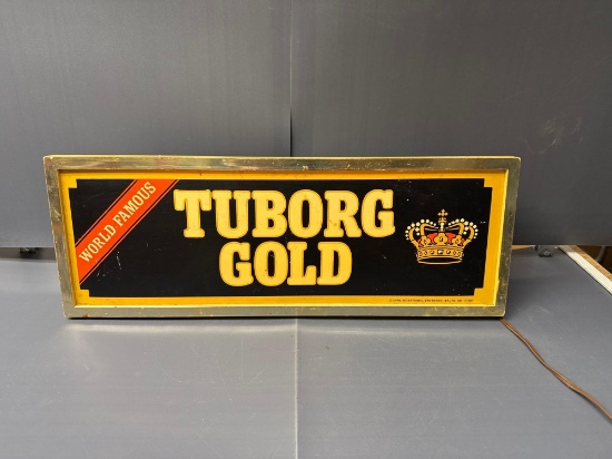Tuborg Gold Lighted Sign- 191/2'' x 7''