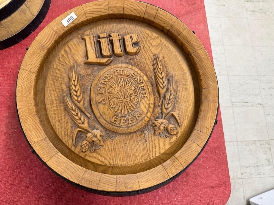 Miller Life Beer Signs - 17'' Round