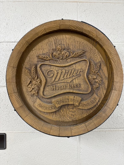 Miller Life Beer Signs - 17'' Round