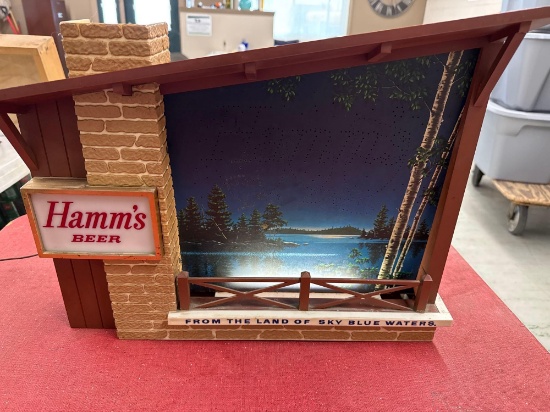 Hamm's Beer Lighted Sign-22''w x 16''T
