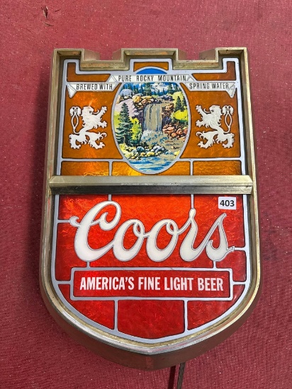 Coors Beer Lighted Sign-12'' x 18''