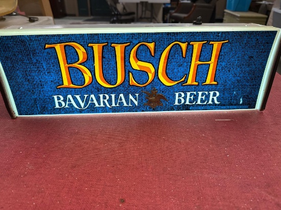 Busch Beer Lighted Sign- 18 1/2'' x 67''