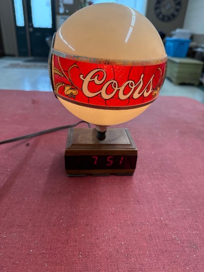Coors Beer Lamp - 9''T x 6''w