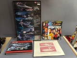 Star Trek Glass Framed Picture 13''W x 21''T, Star Trek book and Magazines