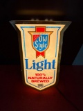 Old Style Light Lighted Sign- 8'' x 12''