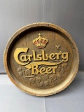 Carlsberg Beer Sign - 12'' Round