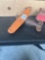 1930's Wyandotte Vega pressed steel metal toy airplane. 1930's Marx red toy truck.