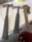 Claw hammers, pipe wrench, pinchers, crowbar, etc.