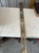 Level, metal gas can, bolt cutter.