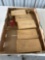 Boxes of wood screws.