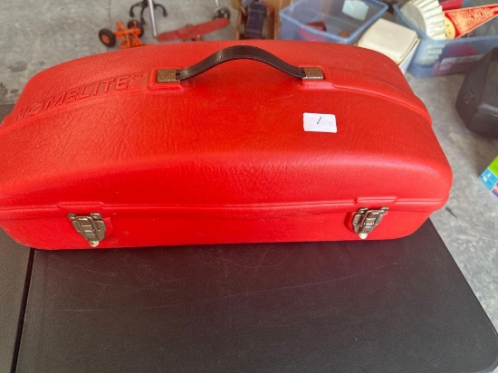 Homelite XL2 12'' gas chain saw in case. Nice