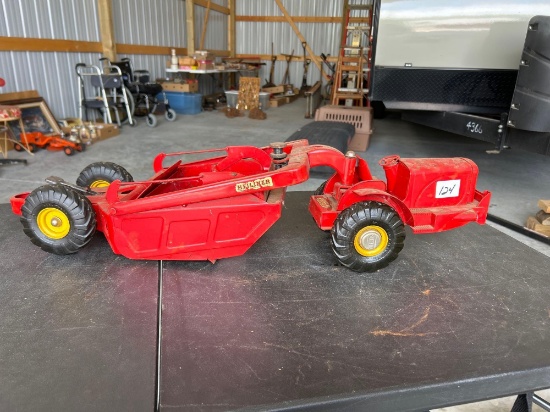 1950's Vintage Doepke Model Toys Heiliner earth mover road grader/scraper. Nice!!! Shipping