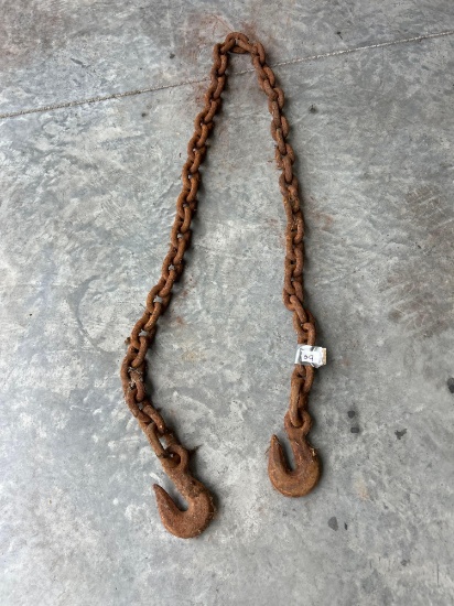 8 heavy duty chain with hooks.