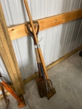 Potato fork, spade, ice chipper.