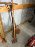 Post hole digger, sand shovel, garden Cultivator.