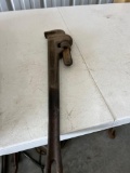 18'' and 24'' pipe wrenches, large crow bar.