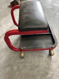 Ex-Cell mechanics seat with storage on castors