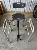 Walker, 4 legged cane, shower seat