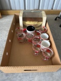 Nebraska Huskers football, collectible glasses