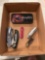 Box of assorted pocket knives
