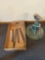 Horse farrier stand, farrier rasps