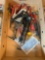 Box of assorted, hammers, wonder bars, grease gun, stapler, clippers