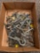 Box of assorted nails, screws and hooks