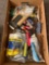 Box of assorted painting and taping accessories