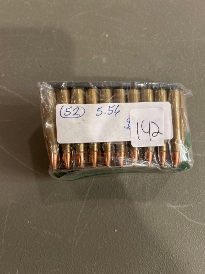 Bag of 52 rds of 5.56 ammunition