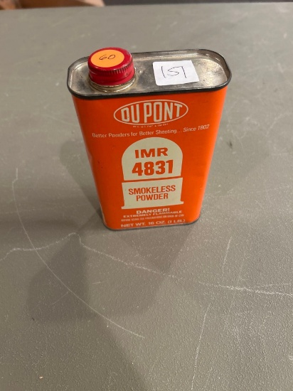 1 lb Du Pont IMR 4831 smokeless powder