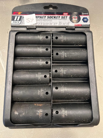Performance Tool deep well 1/2 inch deep well socket set, 1/2 inch drive