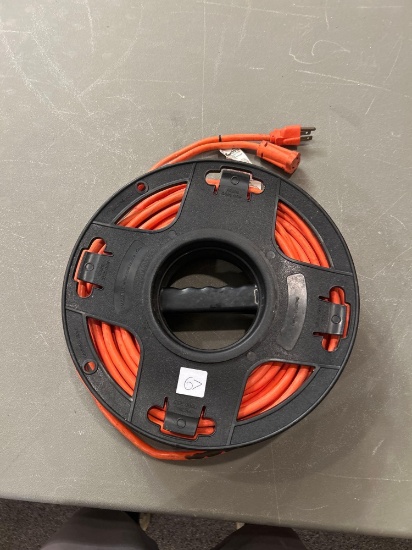 Approximately 100ft extension cord with reel